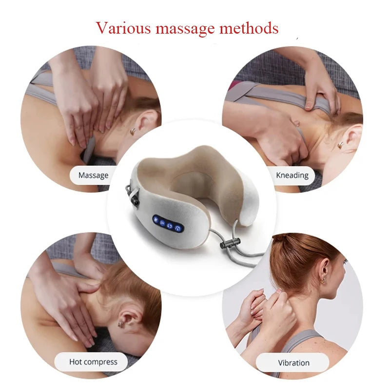 Portable Electric Neck Massage Pillow